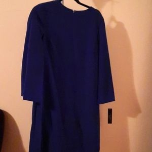 Tahari Lapis Cape Sleeve Dress